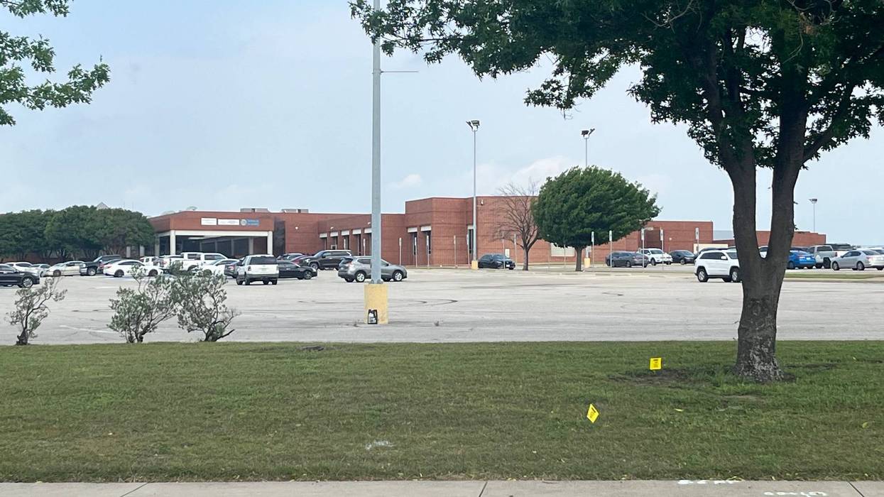 Students retrieved belongings from Bowie High School in Arlington, Texas on Friday, April 26, 2024, after a shooting outside the school two days prior.