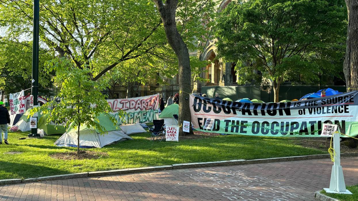 Students set up encampment at Penn, joining a national movement to protest war in Gaza