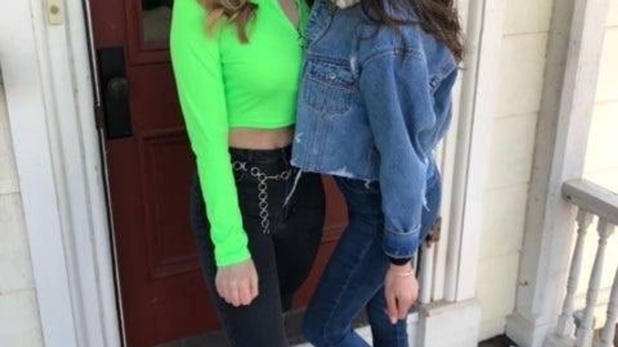 Sue's daughter Katie (on the left)