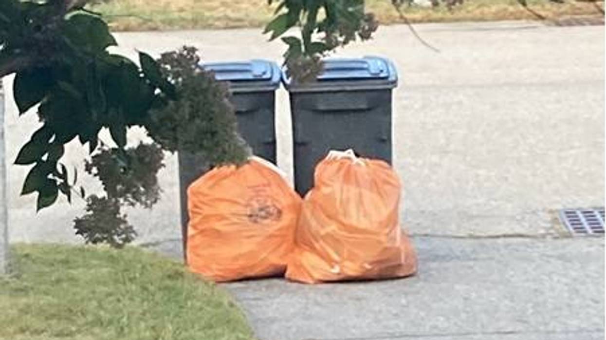 Sue's Special Orange Trash Bags