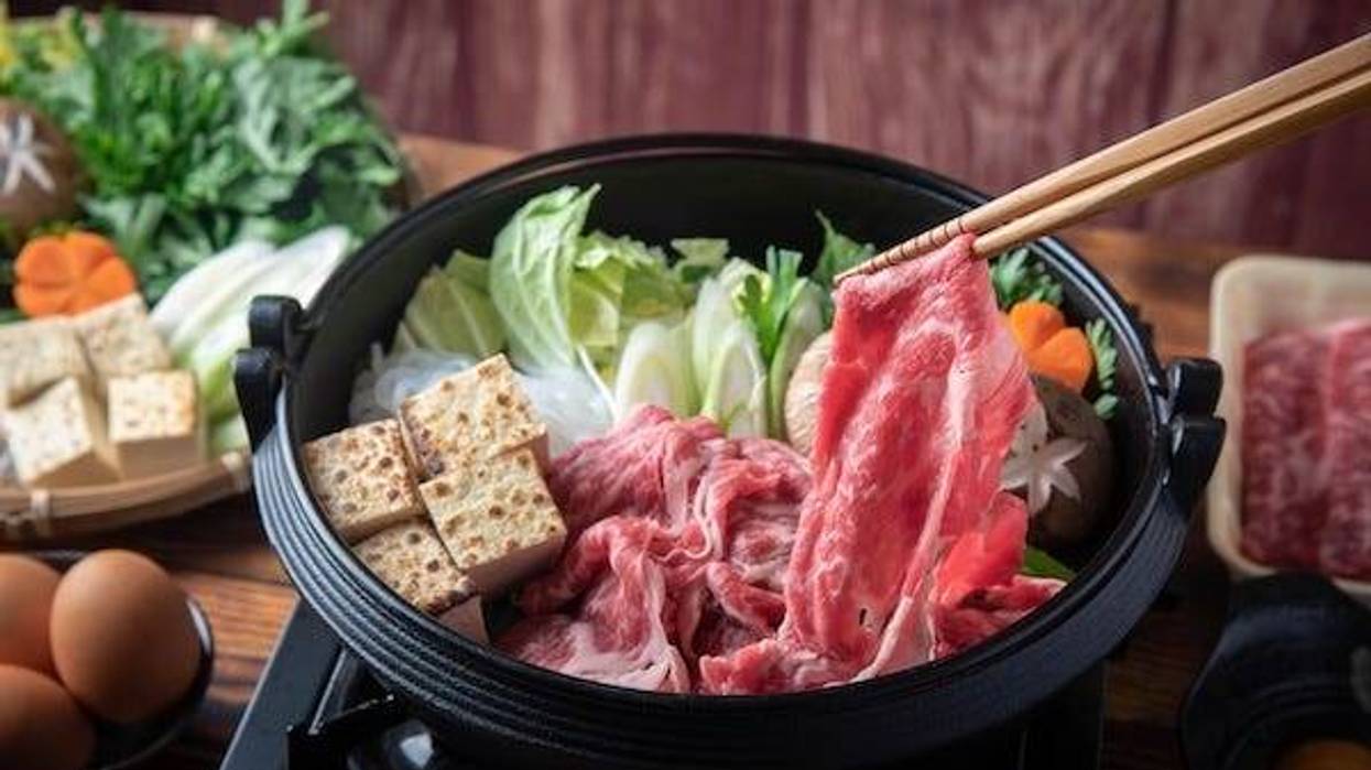 Sukiyaki, Japanese famous beef hot pot