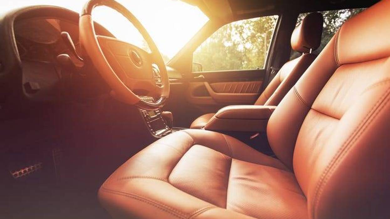sun shining inside car