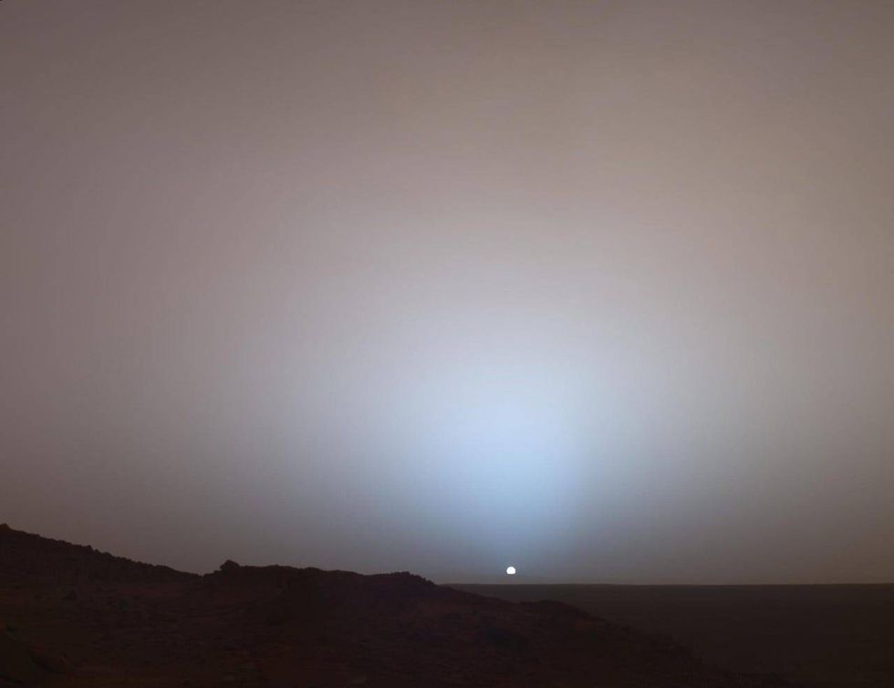 Sunset on Mars at Gusev Crater