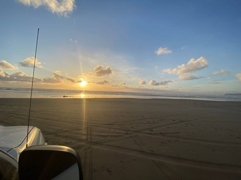 Sunset on the beach