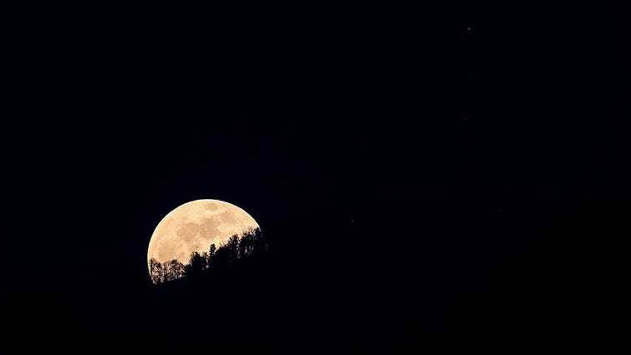 Supermoon over Croatia in February 2019
