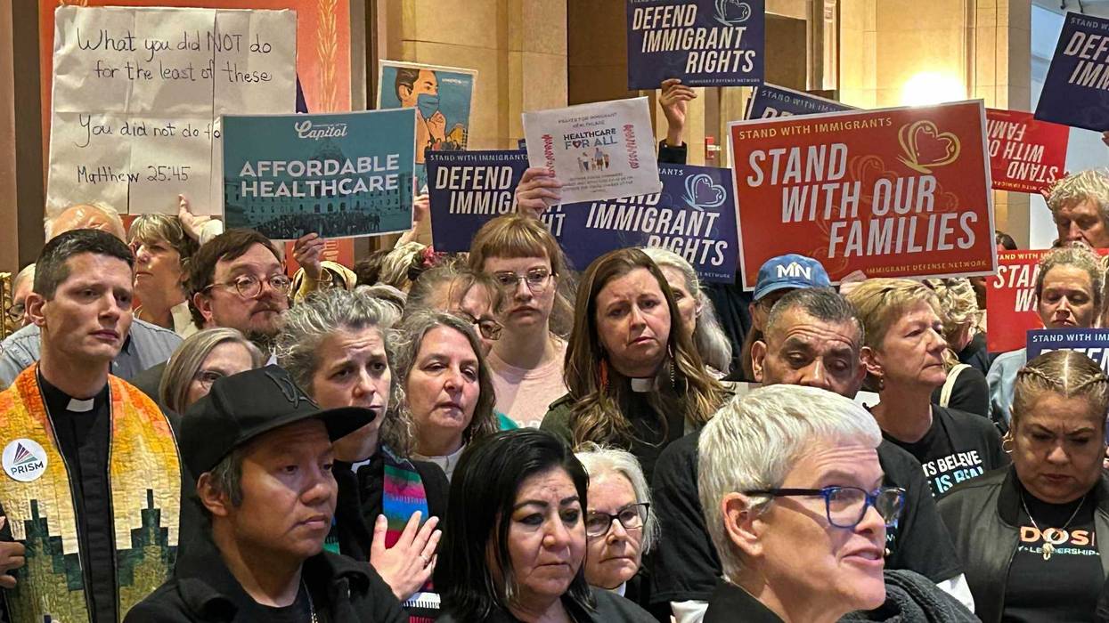 Supporters of continuing healthcare coverage for undocumented people in Minnesota gathered Tuesday voicing their displeasure with a new compromise by the legislature that removes that coverage.