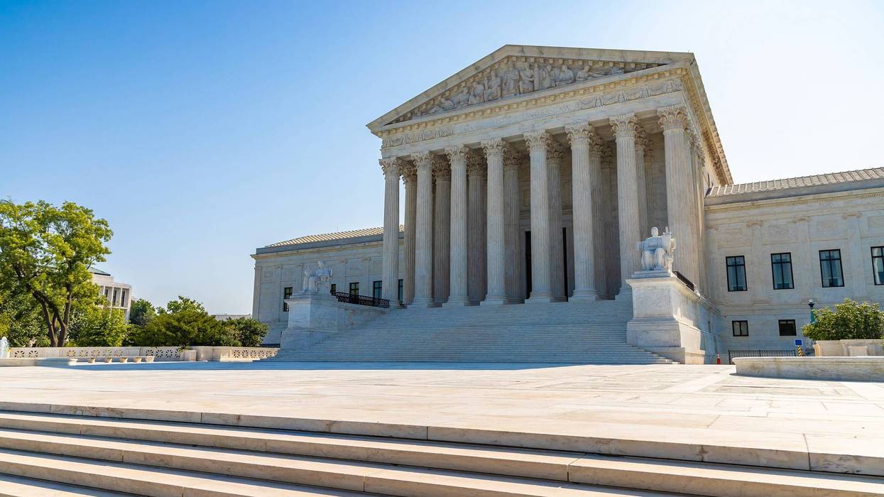 Supreme Court of the United States in Washington DC in a sunny day, USA