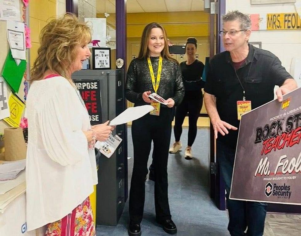 Surprising Rockstar Teacher Ms. Feola