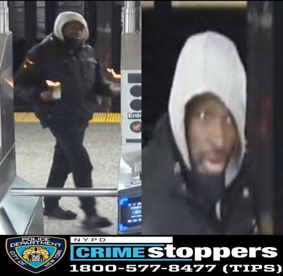 Surveillance footage released of Taylor from the Feb. 5 incident in the West 28th Street-1 line subway station.