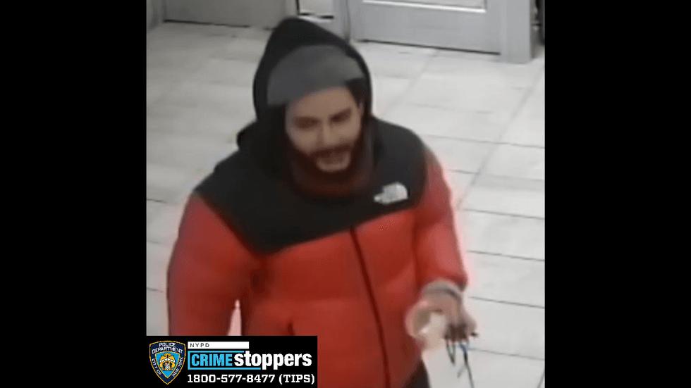 Surveillance footage shows the suspect around the time of Sunday