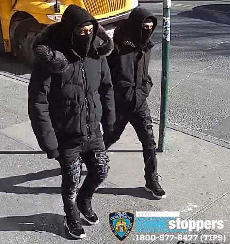 Surveillance image of suspects