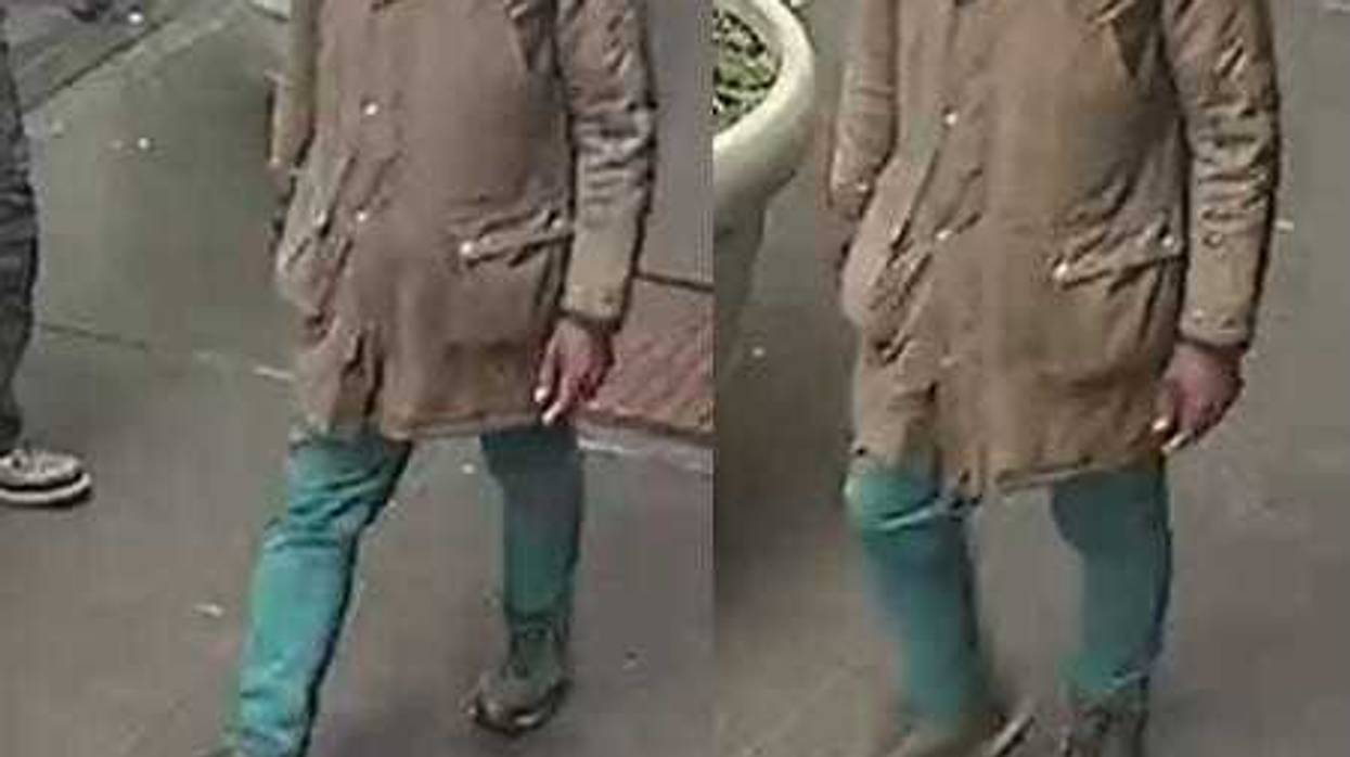 Surveillance images of Larry Martin, 42, on the day of the attacks.