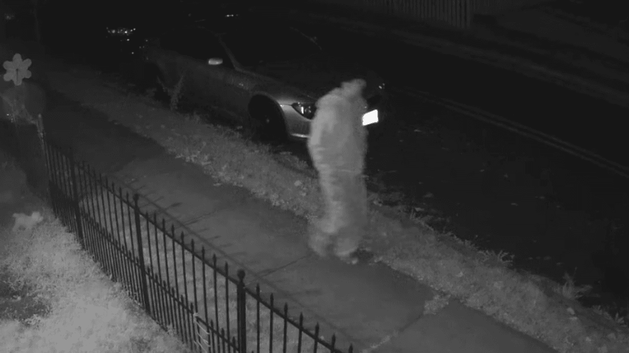 Surveillance video screenshot of person of interest in sexual assault case