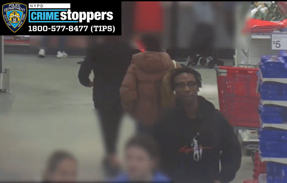 Surveillance video shows the suspect
