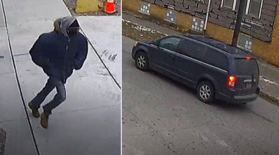 Suspect, and suspect vehicle, sought in a shooting on Charles in Detroit.