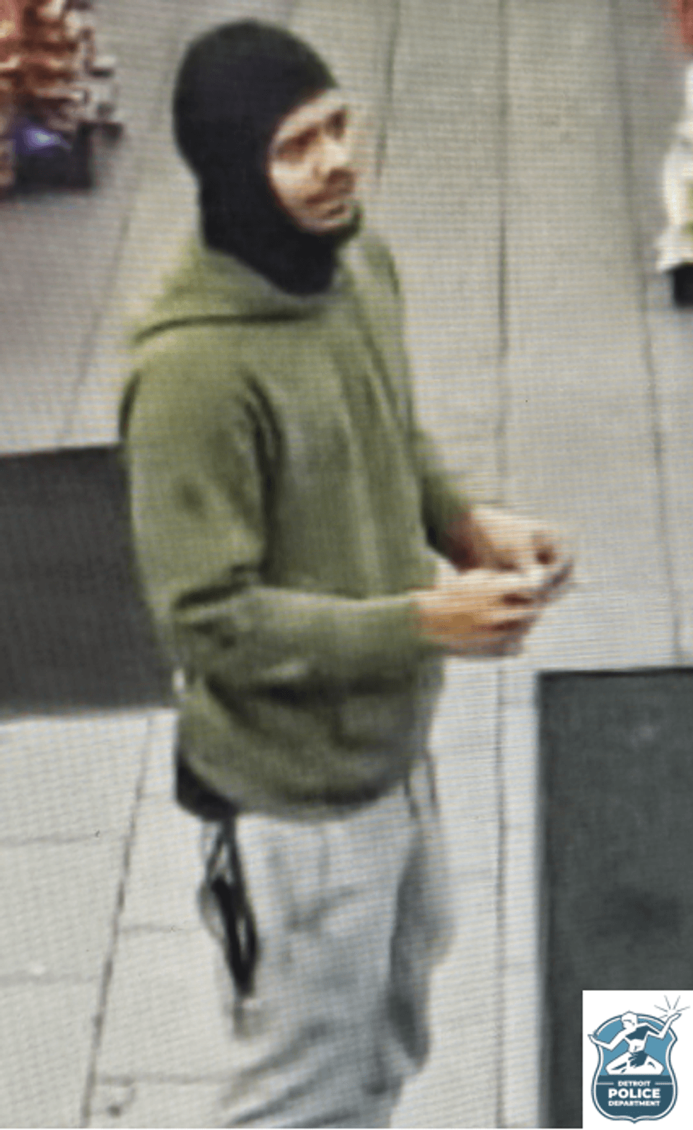 Suspect in a car break-in on Detroit