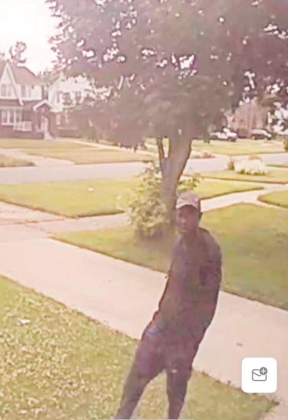 Suspect in a larceny in Detroit.