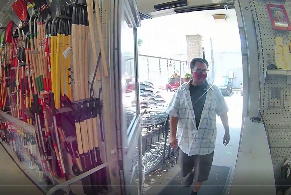 suspect in theft of a battery from Ace