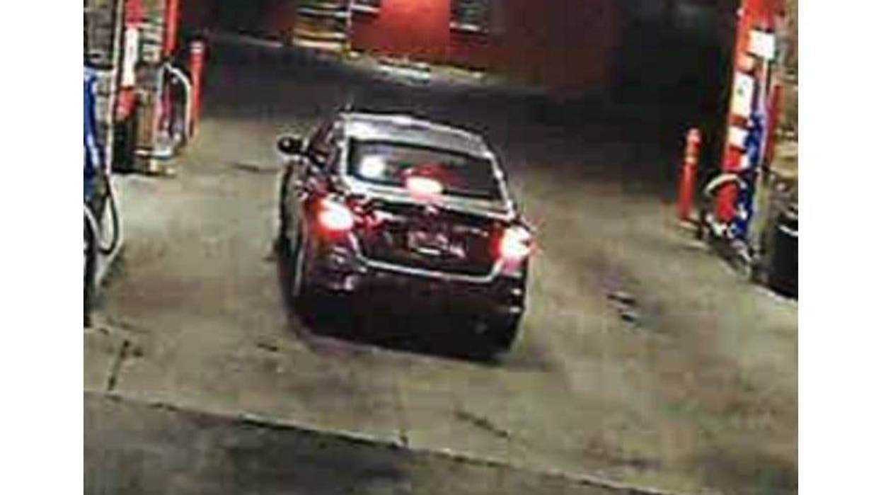 Suspect's car