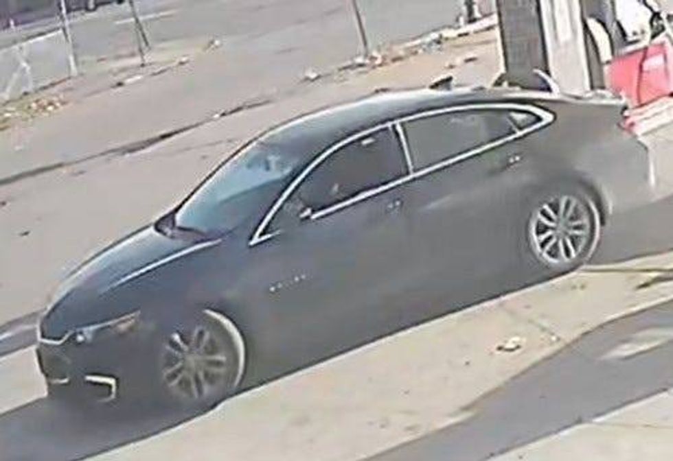 suspect vehicle in an armed robbery in Detroit