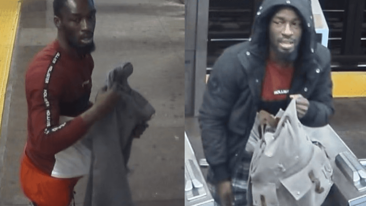Suspect wanted for hitting man in head with glass bottle multiple times at East Village subway station.