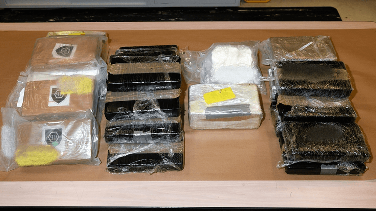 Suspected cocaine seized at the Ambassador Bridge on August 1