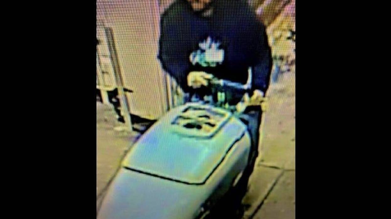 suspected floor scrubber thief