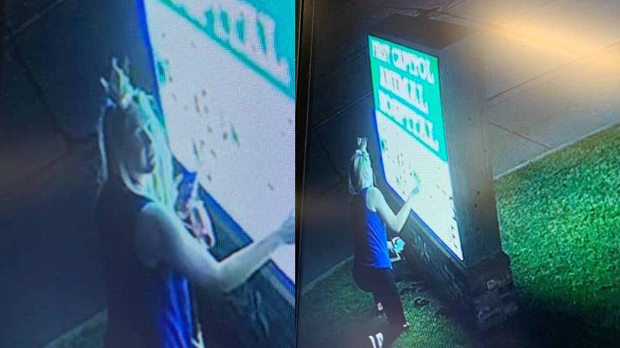 Suspected sign vandal