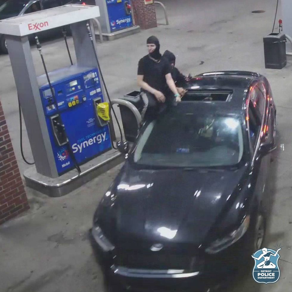 Suspects at gas station