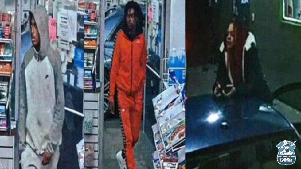 Suspects in car theft in Detroit