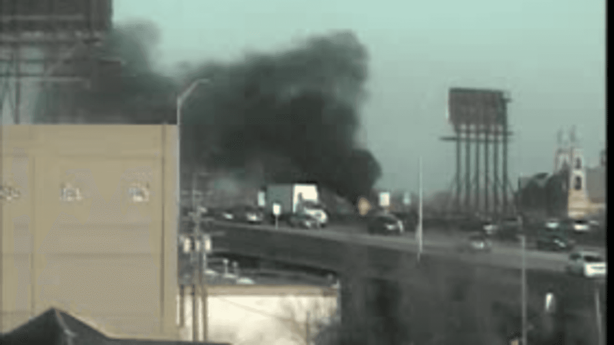 SUV fire on I-94