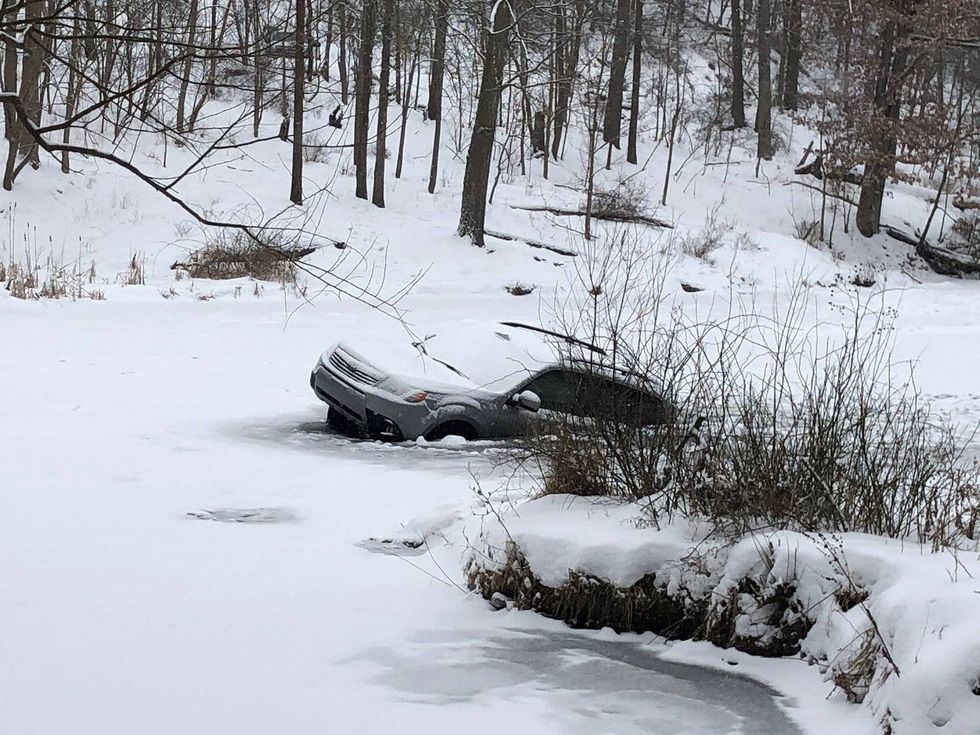 SUV in North Park Lake
