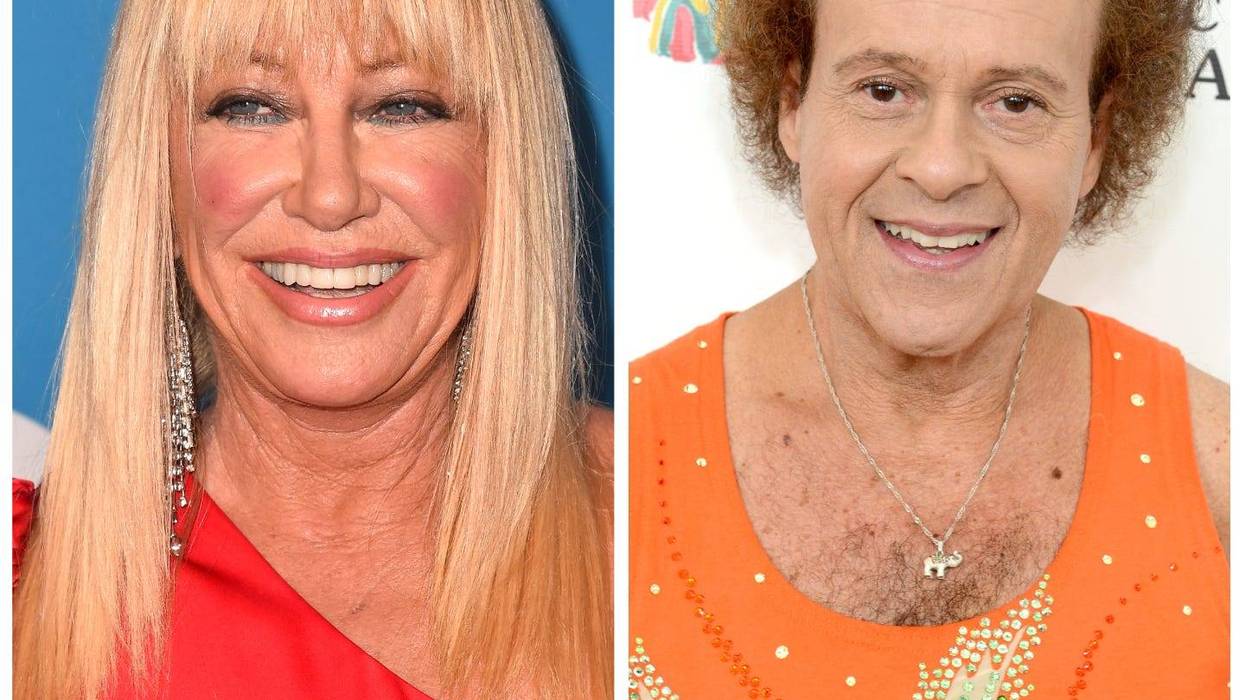 Suzanne Somers and Richard Simmons