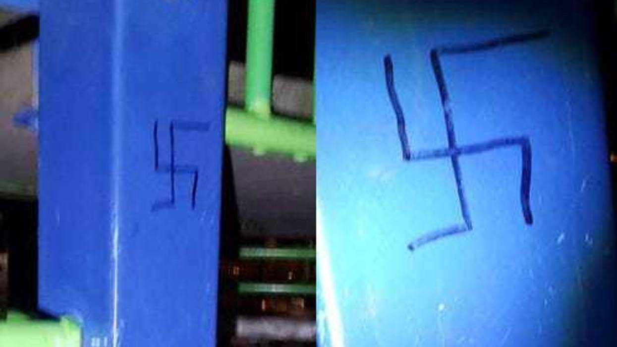Swastika Brighton Beach playground