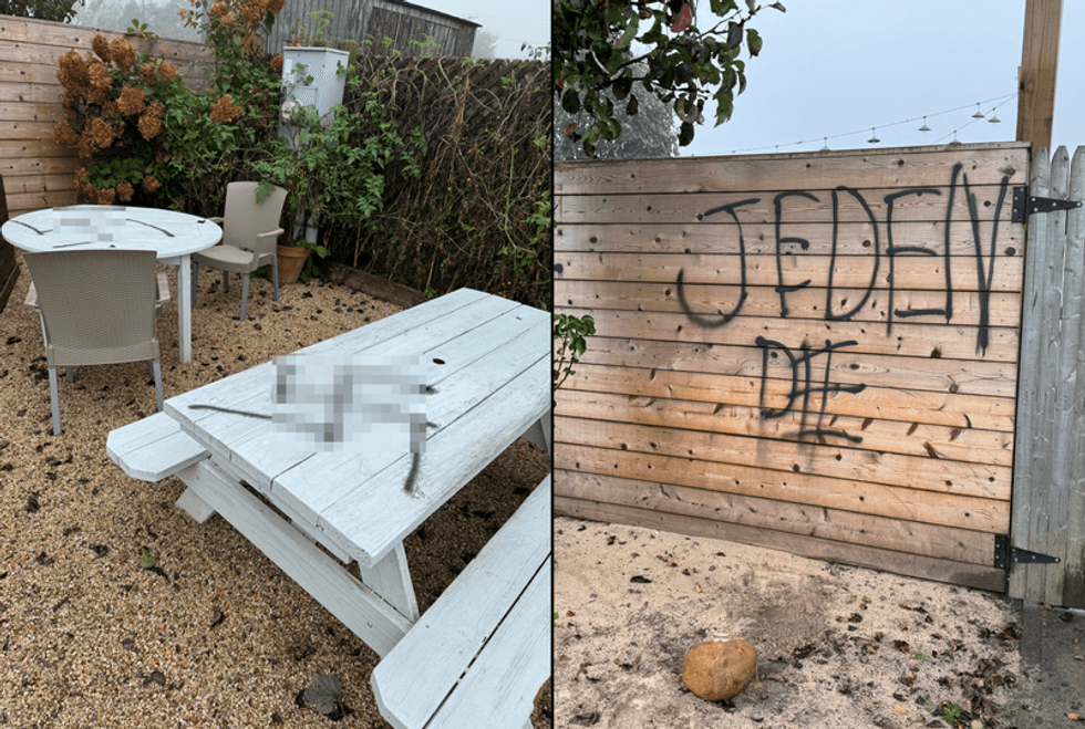 Swastikas and other antisemitic graffiti was scrawled at Naturally Good Foods and other locations in Montauk.