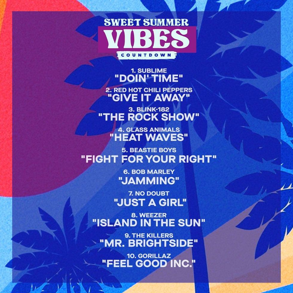 Sweet Summer Vibes Top 10