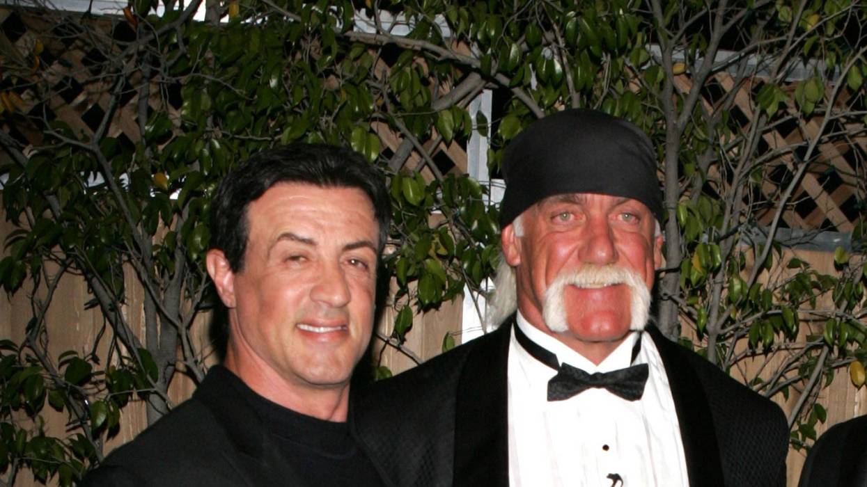 Sylvester Stallone and Hulk Hogan