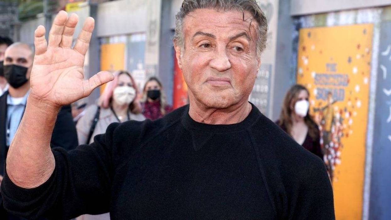 Sylvester Stallone attends the Warner Bros. premiere of "The Suicide Squad" at Regency Village Theatre on August 02, 2021 in Los Angeles, California.