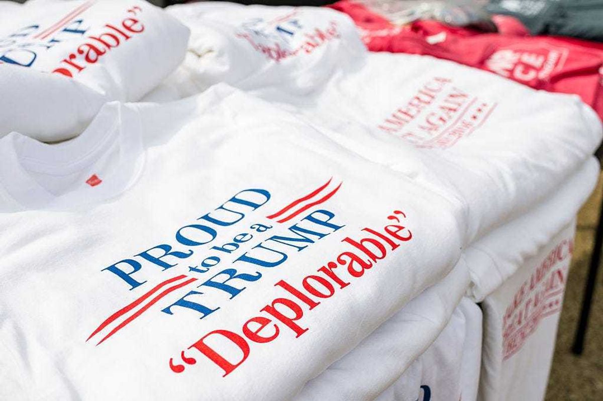 T-shirts for former Republican President Donald Trump.