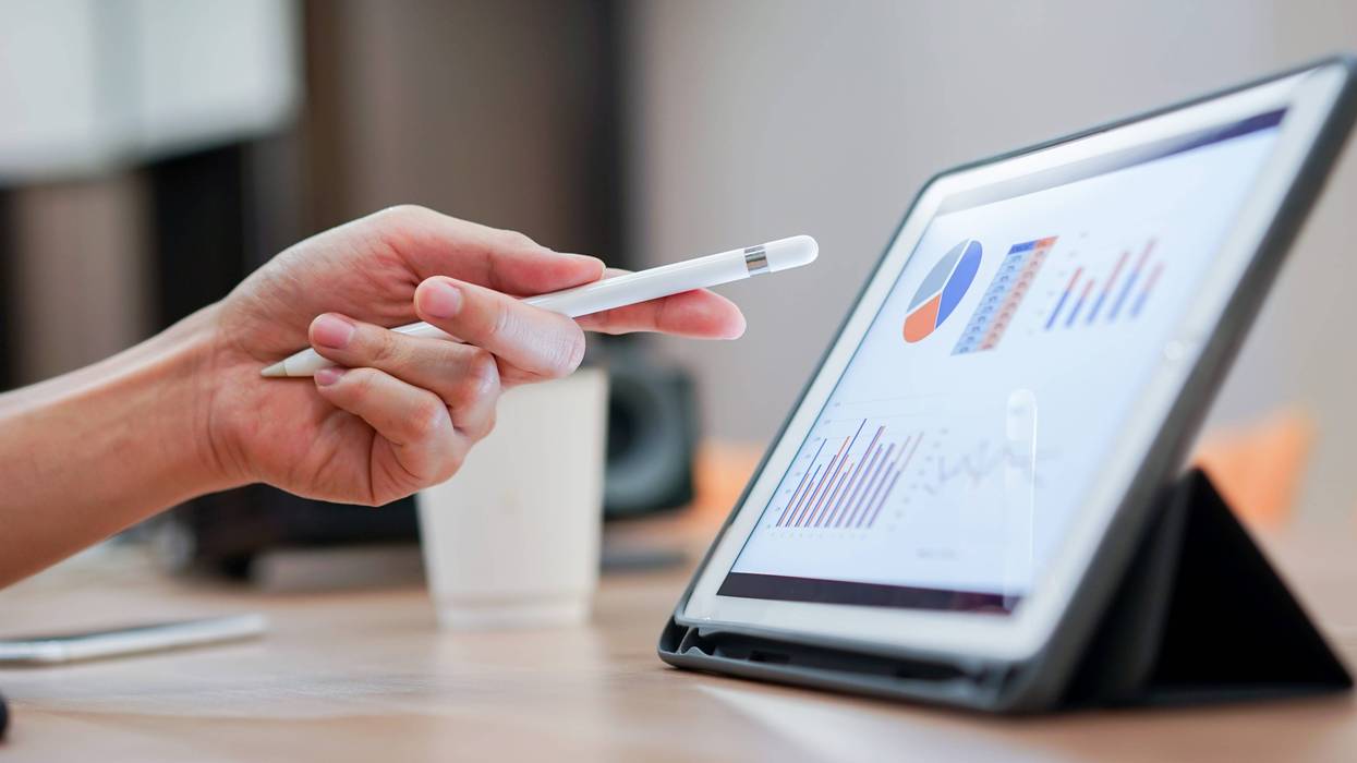 Tablet and business strategy concept