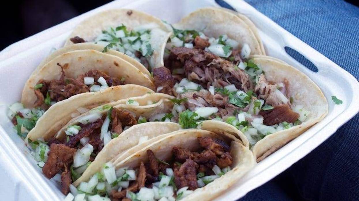 Tacos Al Pastor, Food, Styrofoam Box, Tacos