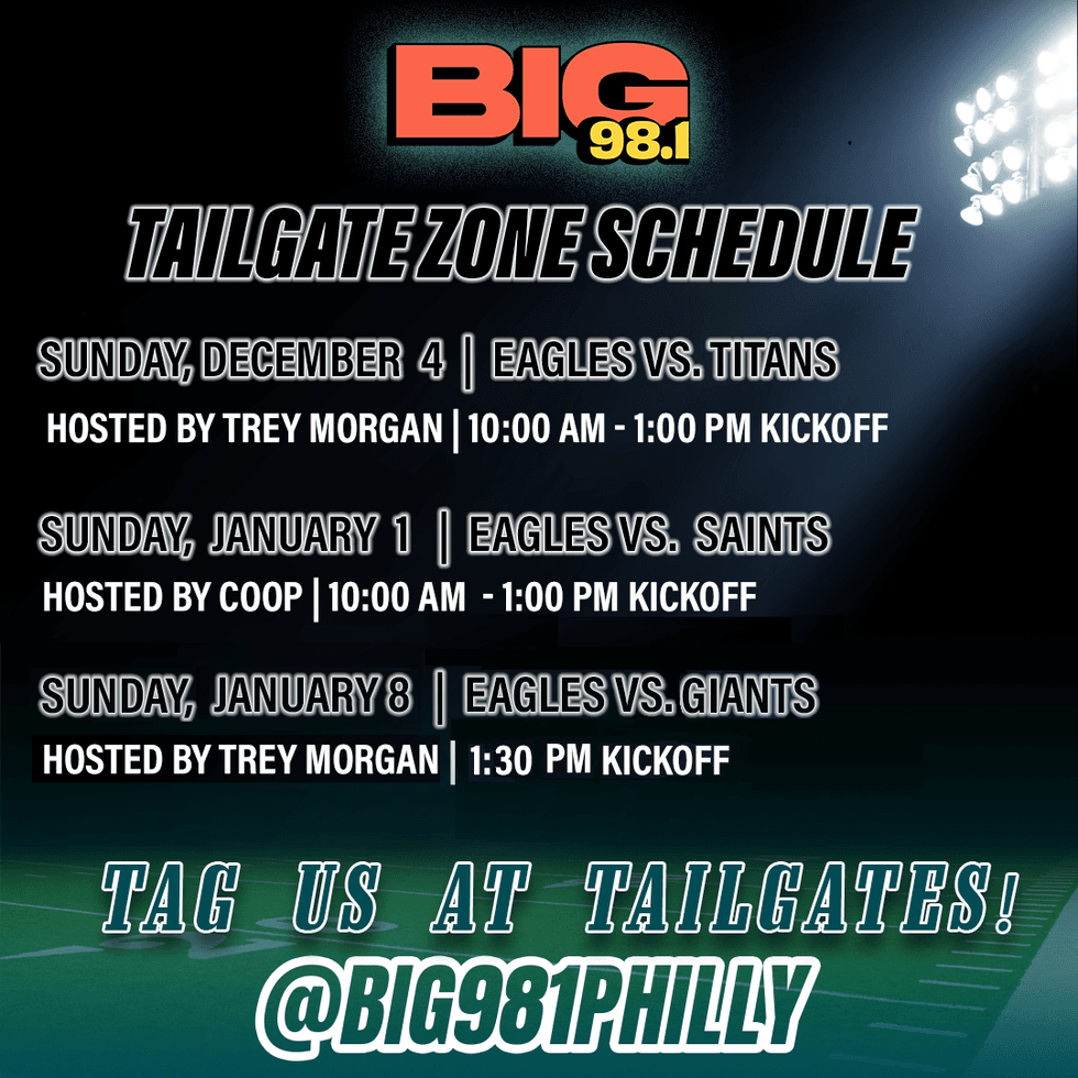 Tailgate Zone Schedule 2