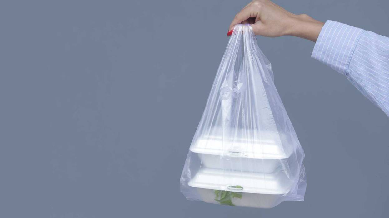 Takeout bag of food