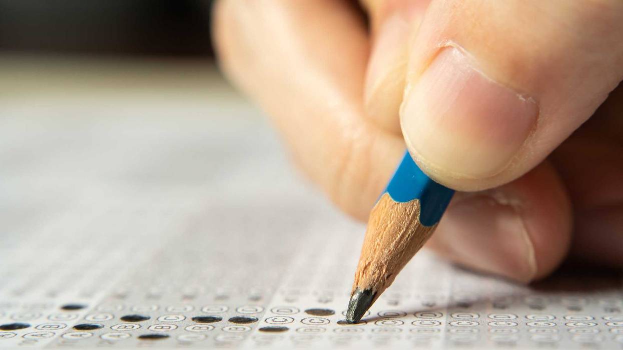 Taking an exam with 2B pencil