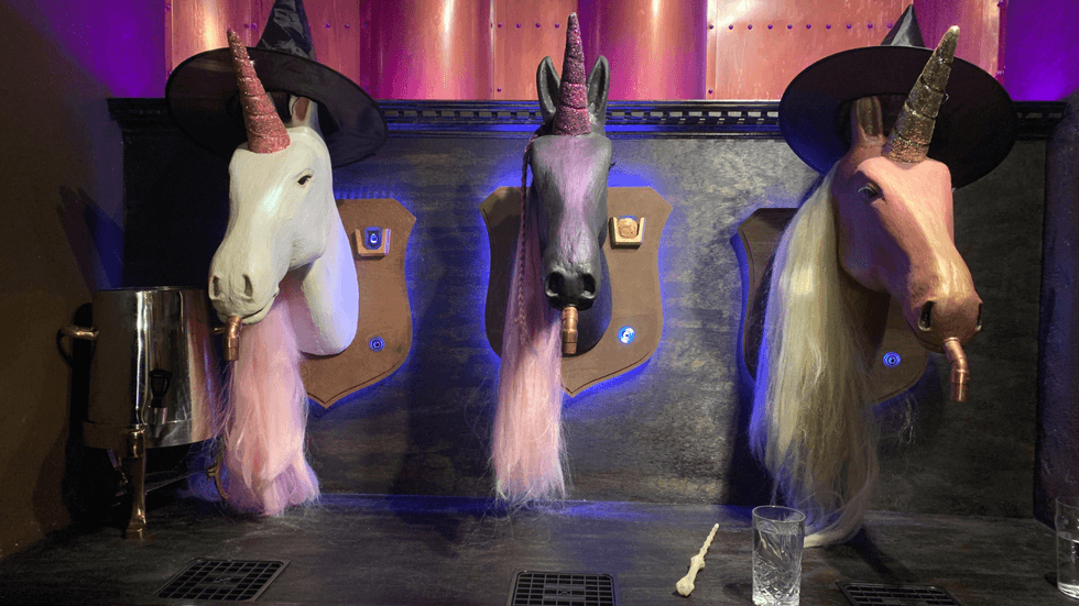 Taps come from unicorns at The Cauldron.