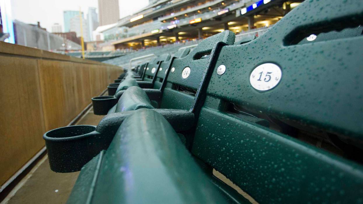 Target Field seats, empty