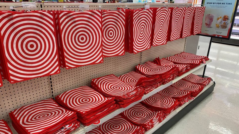 Target reusable shopping bags.