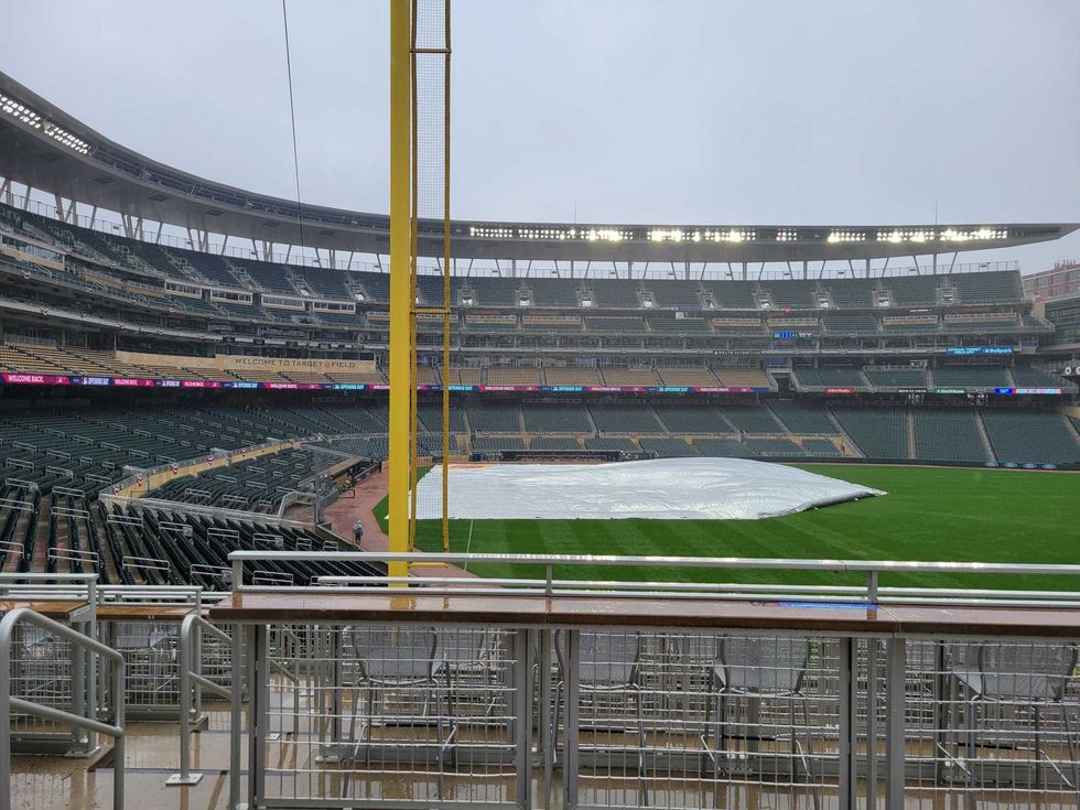 Tarp on field