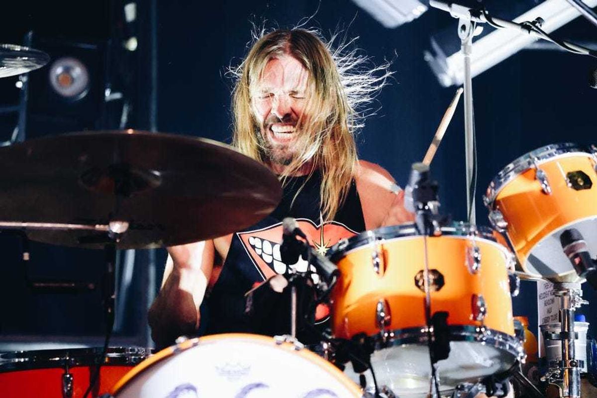 Taylor Hawkins of Foo Fighters performs onstage at the after party for the Los Angeles premiere of "Studio 666" at the Fonda Theatre on February 16, 2022 in Hollywood, California.