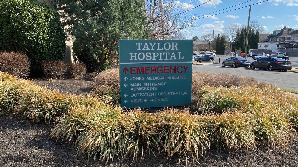 Taylor Hospital sign